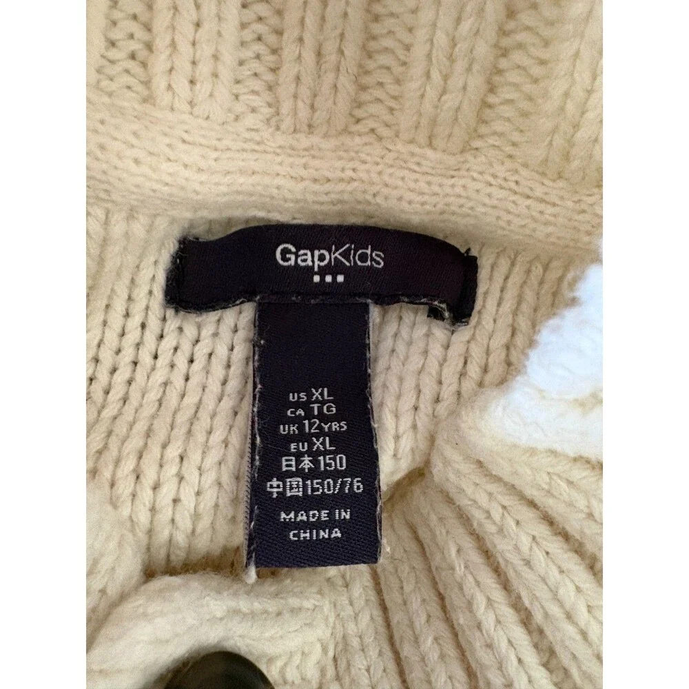 Youth Boys GAPKIDS Cable-Knit Sweater - Size XLarge (12)